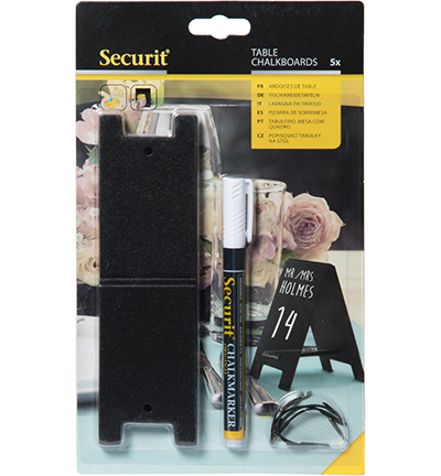TAG-SBS-WT - Securit - Mini marque place avec marker