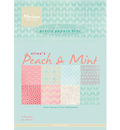 PB7047 - Marianne Design - Elines Peach & Mint