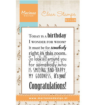 CS0965 - Marianne Design - Song: Today is a birthday