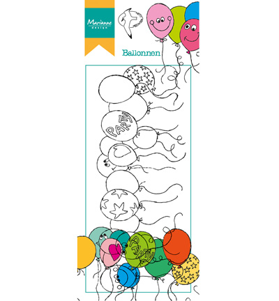 HT1605 - Marianne Design - Hettys border - Balloons