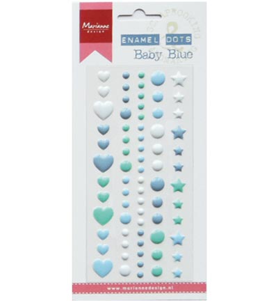 PL4513 - Marianne Design - Enamal dots - Baby blue