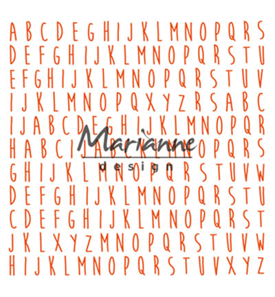 DF3437 - Marianne Design - ABC (moonflower)