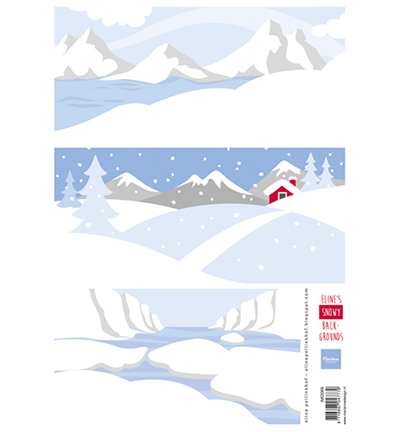 AK0069 - Marianne Design - Elines Snowy backgrounds