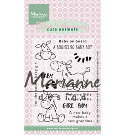 EC0170 - Marianne Design - Elines zebra & donkey