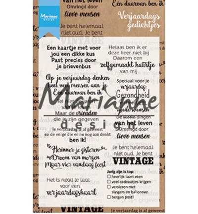 CS1006 - Marianne Design - Verjaardagsgedichtjes (NL)