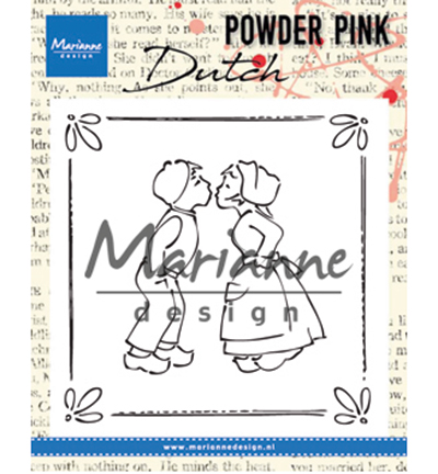 PP2803 - Marianne Design - Powder Pink - Kissing couple