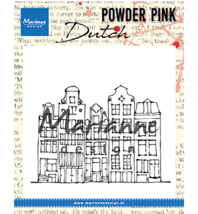 PP2804 - Marianne Design - Powder Pink - Canal houses