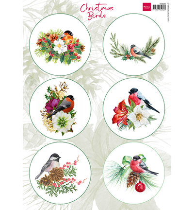 VK9566 - Marianne Design - Cutting sheet A4 Christmas birds 1