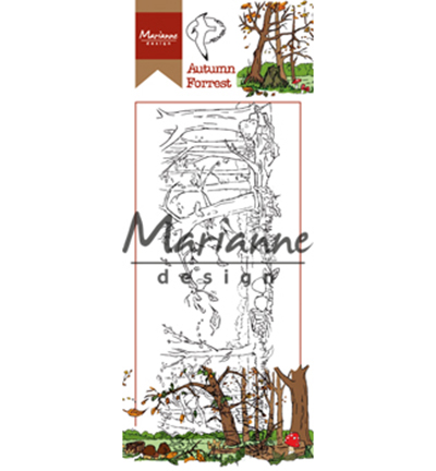 HT1636 - Marianne Design - Hettys border: Autumn forest