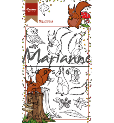 HT1637 - Marianne Design - Hettys squirrels