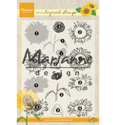 TC0865 - Marianne Design - Tinys layered Sunflower