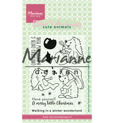 EC0173 - Marianne Design - Elines Christmas hedgehogs