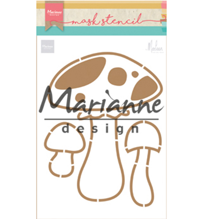 PS8015 - Marianne Design - Craft stencil: Mushrooms by Marleen