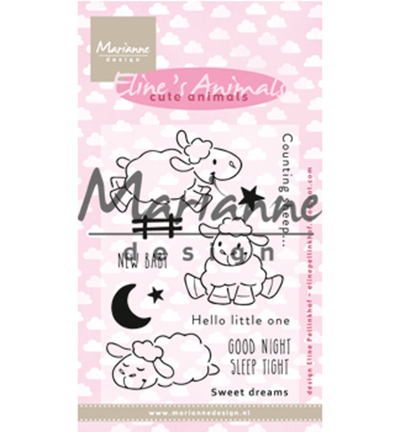 EC0175 - Marianne Design - Elines Cute Animals - Sheep