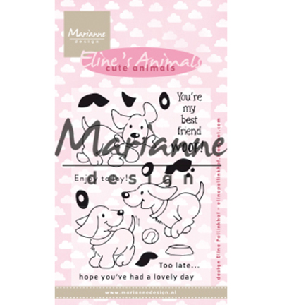 EC0177 - Marianne Design - Elines cute animals – puppies