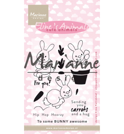 EC0178 - Marianne Design - Elines cute animals – bunnies