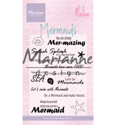 CS1025 - Marianne Design - Mermaid sentiments by Marleen