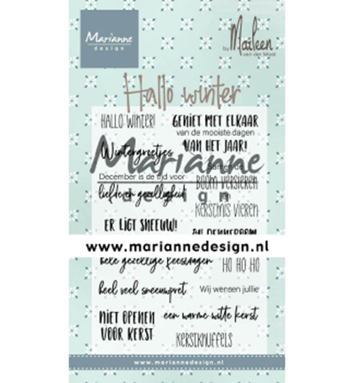 CS1036 - Marianne Design - Hallo winter by Marleen