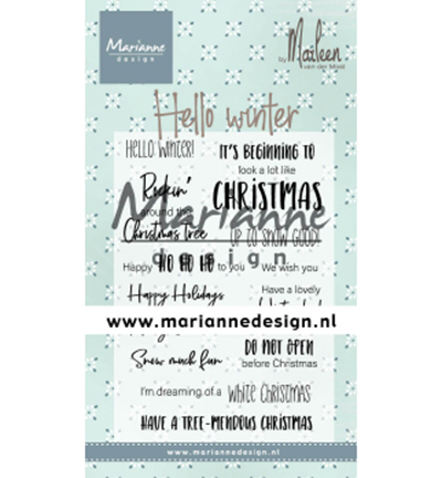 CS1037 - Marianne Design - Hello winter by Marleen