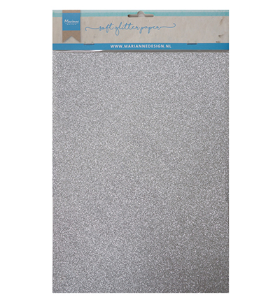CA3142 - Marianne Design - Soft Glitter paper - Silver