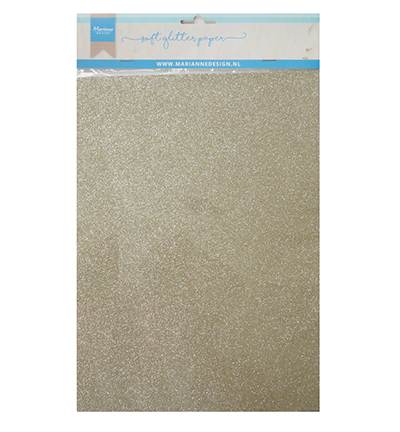 CA3144 - Marianne Design - Soft Glitter paper - Platinum