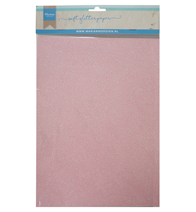 CA3148 - Marianne Design - Soft Glitter paper - Light pink