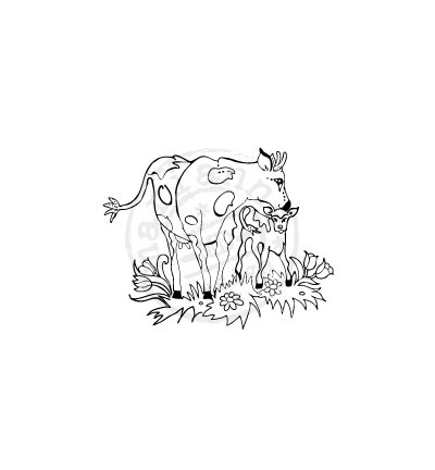 EWS2204 - Marianne Design - Cow in the meadow