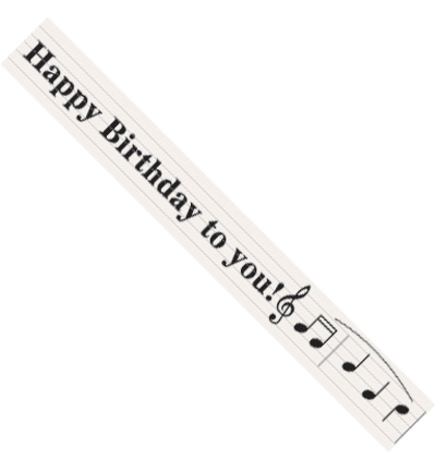 JU0876 - Marianne Design - Texte ribbons, Happy Birthday