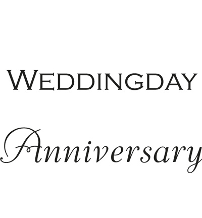 CS0886 - Marianne Design - Weddingday/Anniversary (UK)