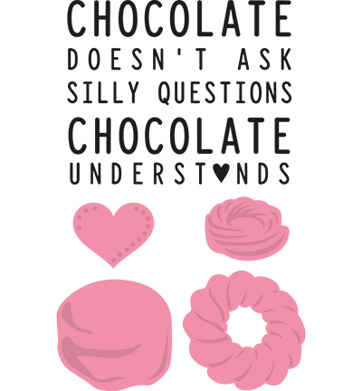 COL1365 - Marianne Design - Chocolate doesnt ask + stamp
