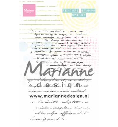 MM1627 - Marianne Design - Texture stamps - Script