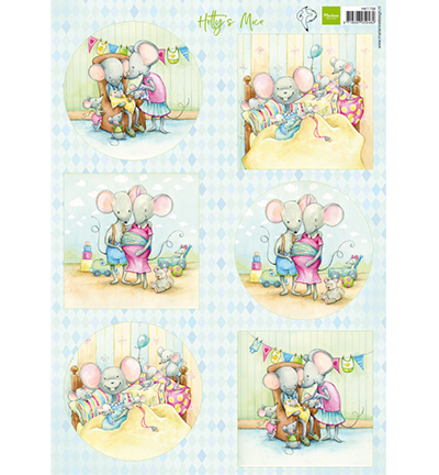 HK1708 - Marianne Design - Hettys mice new born