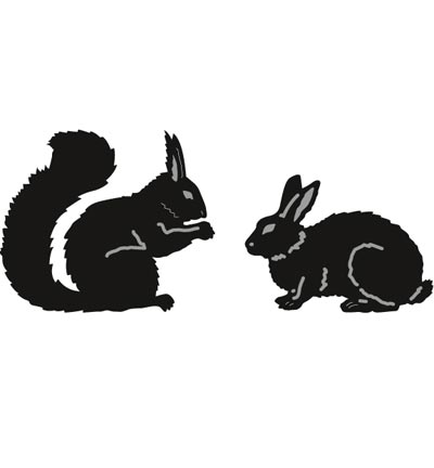 CR1340 - Marianne Design - Tinys Animals - Squirrel & rabbit