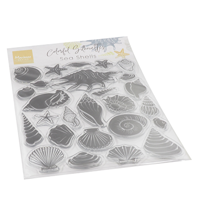 CS1061 - Marianne Design - Colorfull Silhouette - Sea Shells