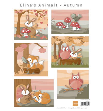 AK0080 - Marianne Design - Elines Animals Autumn