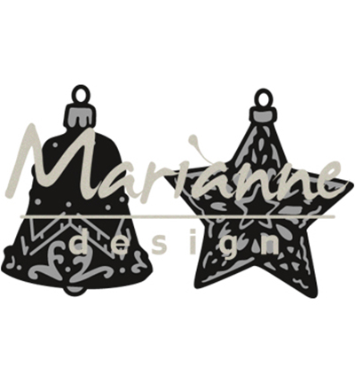 CR1382 - Marianne Design - Tinys ornaments star & bell