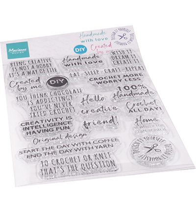 CS1072 - Marianne Design - Clear Stamps - Crafting sentiments