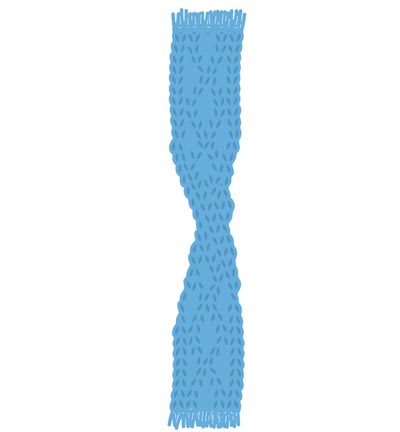 LR0439 - Marianne Design - Knitted scarf