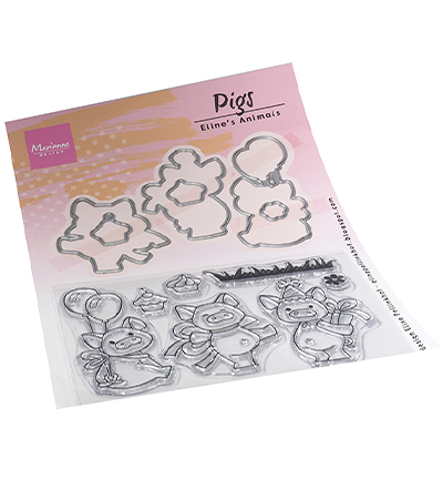 EC0187 - Marianne Design - Elines Animals - Pigs