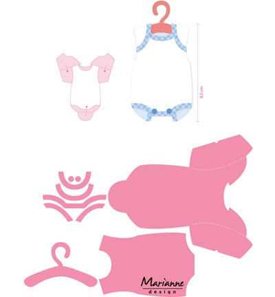 COL1419 - Marianne Design - Elines baby onesie