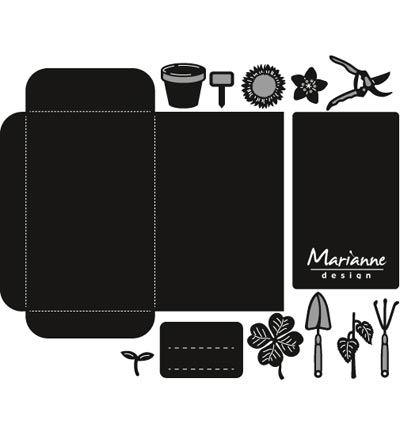 CR1395 - Marianne Design - Seed pocket & garden tools