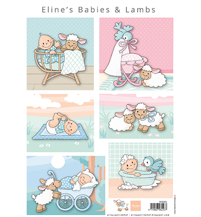 AK0085 - Marianne Design - Elines babies & lambs