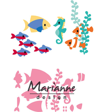 COL1431 - Marianne Design - Elines Tropical fish