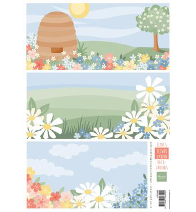 AK0089 - Marianne Design - Elines Flower garden backgrounds