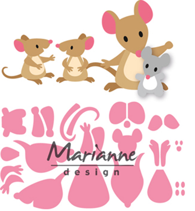 COL1437 - Marianne Design - Elines mice family