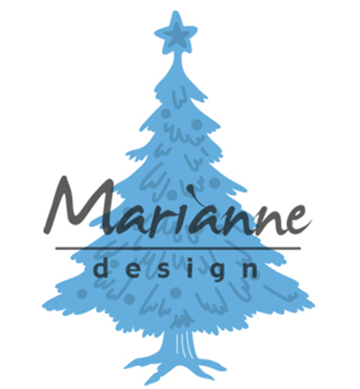 LR0491 - Marianne Design - Tinys Christmas tree with decorated