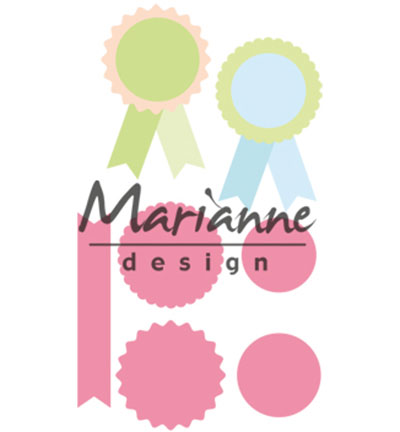 COL1444 - Marianne Design - Rosettes & labels