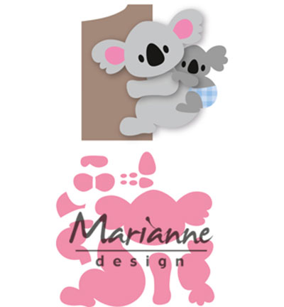 COL1448 - Marianne Design - Elines koala & baby
