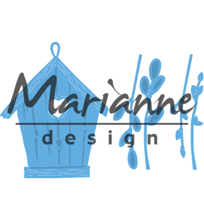 LR0515 - Marianne Design - Willow cats & birdhouse