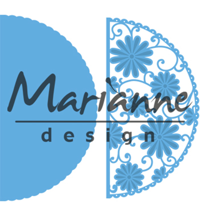 LR0517 - Marianne Design - Anjas flower demi circle